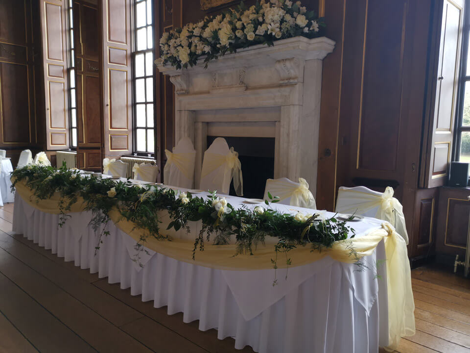 Top table runner - Gosfield Hall